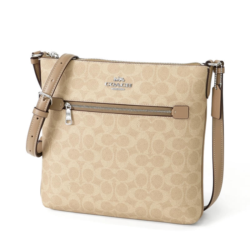 Brandol / COACH コーチ ショルダーバッグ レザー スクエア型 ブラック