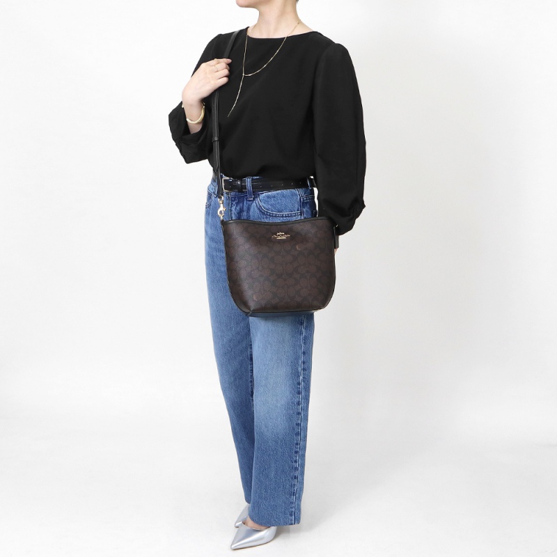 COACH コーチ ショルダーバッグ (袋付き) Brandol / COACH コーチ ショルダーバッグ シグネチャー キャンバス