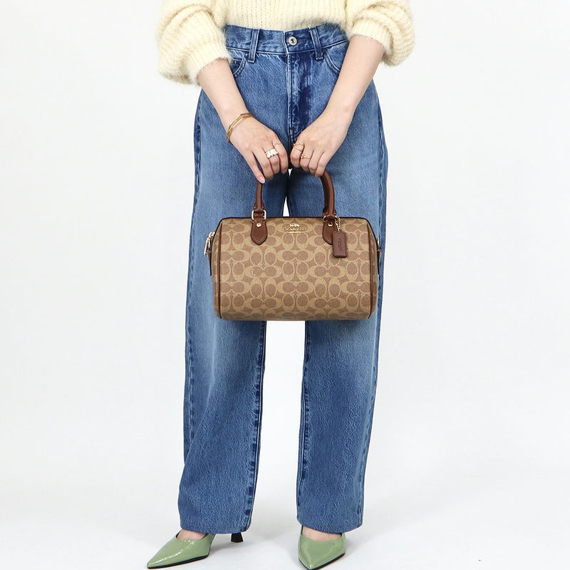 【美品】COACH デニムシグネチャーキャンバス と 2WAY ショルダーバッグ Brandol / COACH コーチ ショルダーバッグ シグネチャー