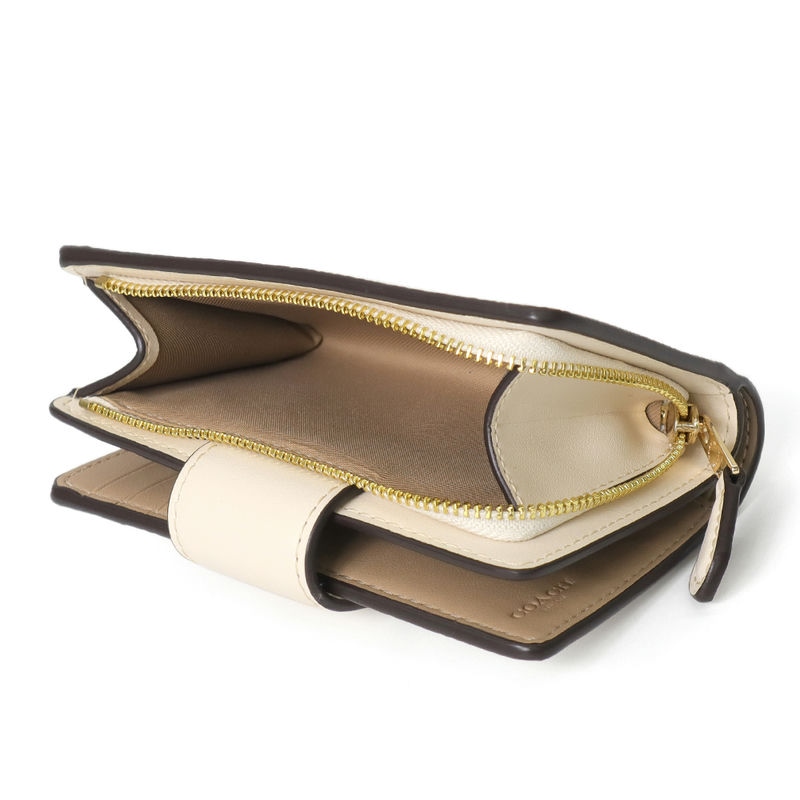 Brandol / COACH コーチ 二つ折り財布 ミディアム コーナー ジップ