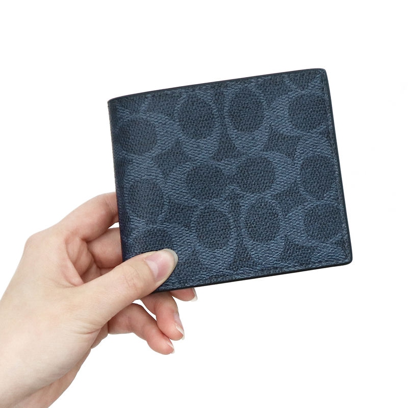 Brandol / COACH コーチ 二つ折り財布 シグネチャー キャンバス コイン