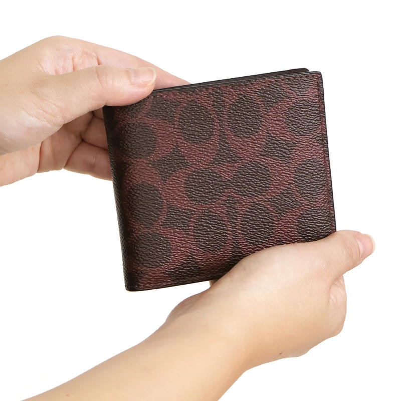 Brandol / COACH コーチ 二つ折り財布 シグネチャー キャンバス コイン