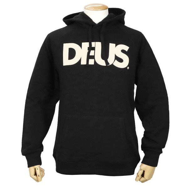Deus Ex Machina デウスエクスマキナ パーカー ロゴ フーディ Sサイズ ブラック DMF88526 BLACK S