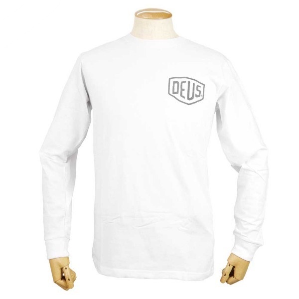 Deus Ex Machina デウスエクスマキナ 長袖 Tシャツ バックロゴ Sサイズ ホワイト T-DMA61831B WHITE S