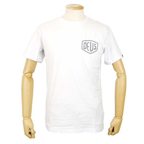 Deus Ex Machina デウスエクスマキナ Tシャツ 半袖 バックロゴ Sサイズ ホワイト T-DMW41808C WHITE S
