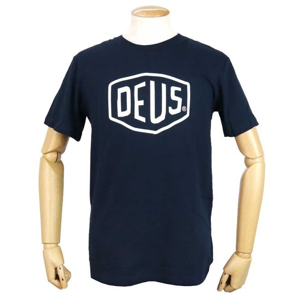 Deus Ex Machina デウスエクスマキナ Tシャツ 半袖 ロゴ Mサイズ ネイビー T-DMW41808E NAVY M