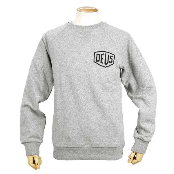 Deus Ex Machina デウスエクスマキナ スウェット バックロゴ 長袖 Lサイズ グレー T-DMW48259D GREY MARLE L
