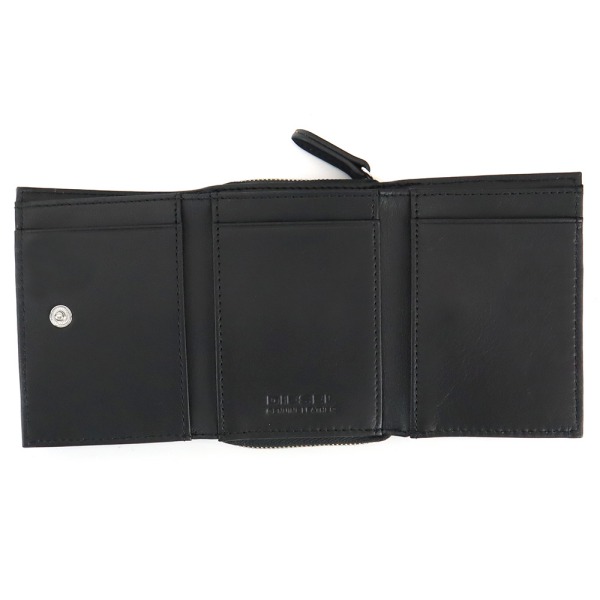 Brandol / DIESEL ディーゼル 三つ折り財布 SPEJAP ロゴ ブラック