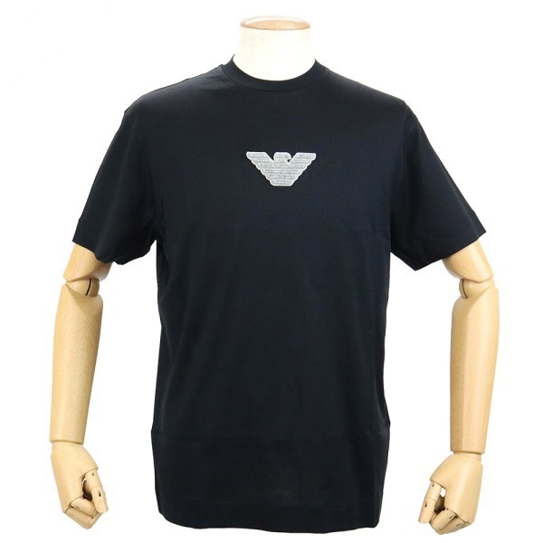 EMPORIO ARMANI エンポリオアルマーニ メンズ Tシャツ イーグルロゴ Mサイズ ブラック 3L1TCD 1JUVZ 0999 M