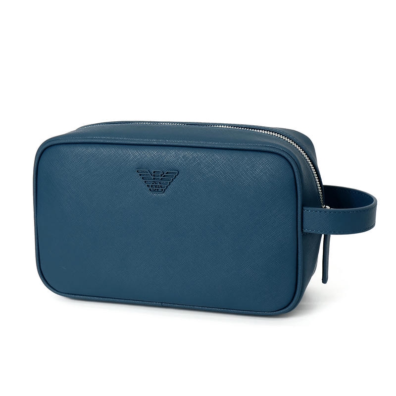 EMPORIO ARMANI エンポリオアルマーニ セカンドバッグ 箱型 ブルー系 EM002829 AF13666 U9233