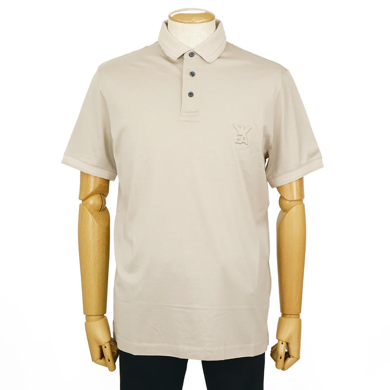 EMPORIO ARMANI エンポリオアルマーニ ポロシャツ メンズ Lサイズ ライトベージュ EM003002 AF10761 U8140