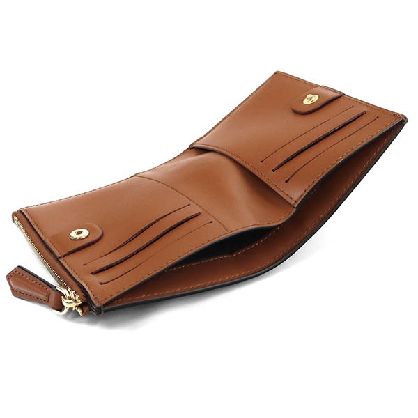 Brandol / FENDI フェンディ 二つ折り財布 ロゴ レザー ミニウォレット