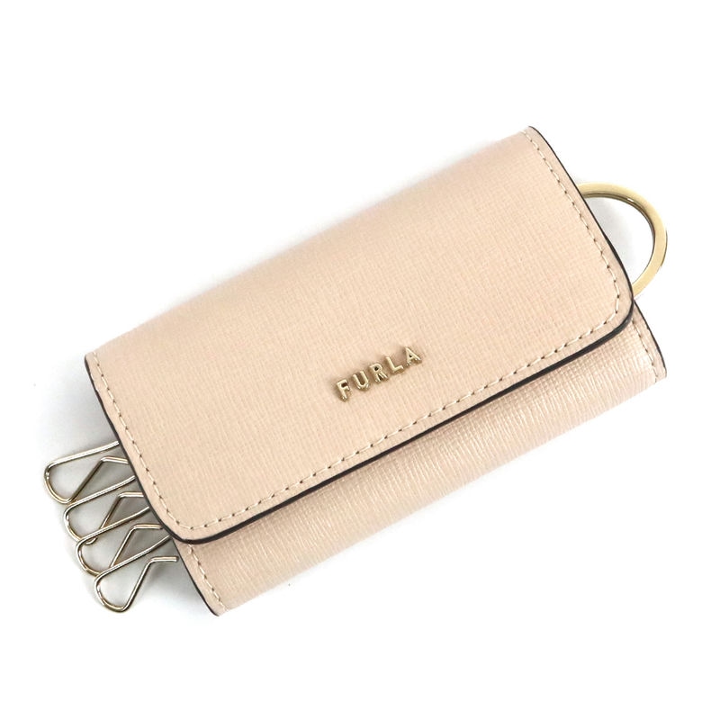FURLA フルラ キーケース BABYLON バビロン レザー ベージュ系 RAC5UNO B30000 B4L00
