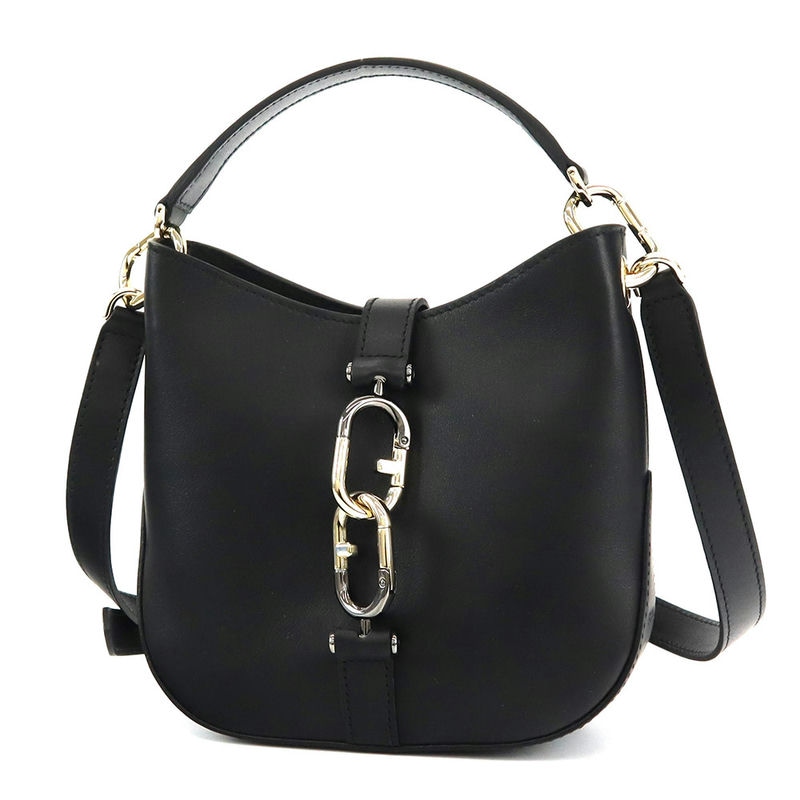FURLA フルラ ショルダーバッグ レザー 2way ホーボー ブラック WB00381 AX0733 O6000