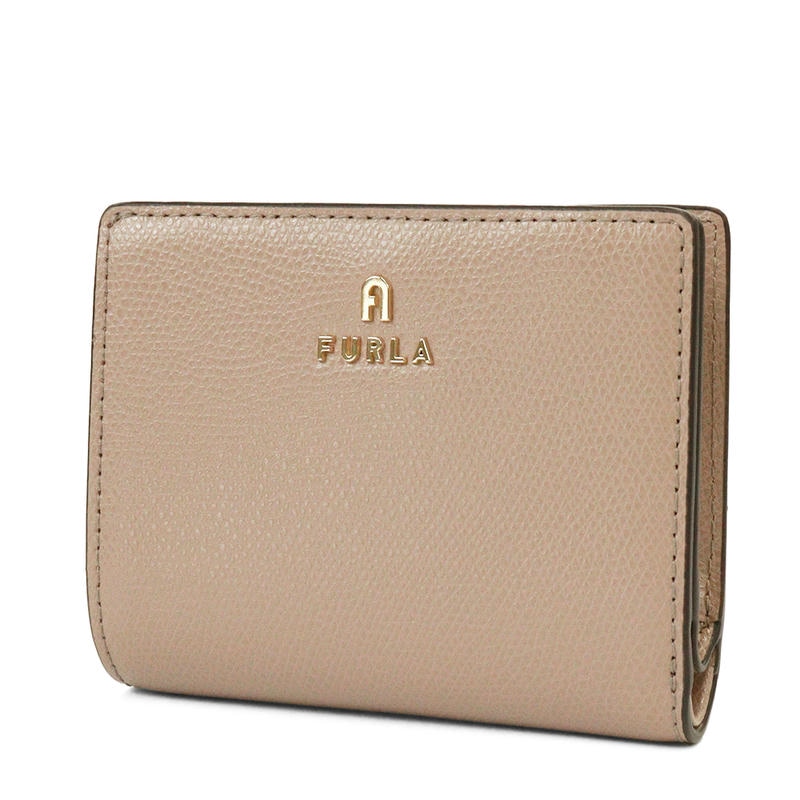 Brandol / FURLA フルラ 二つ折り財布 レザー スクエア バイカラー