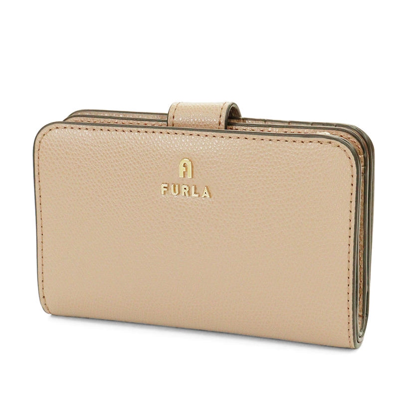 Brandol / FURLA フルラ 二つ折り財布 BABYLON バビロン レザー ジップ