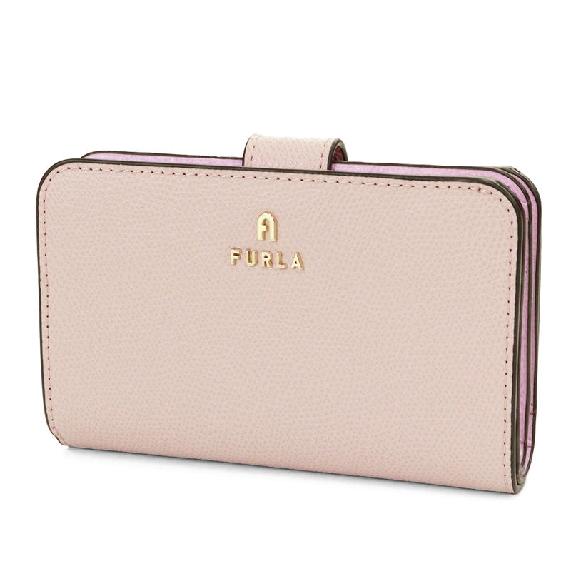 か*め様 FURLA 二つ折り財布　バイカラー フルラ 二つ折り財布 財布 レディース カメリア ミディアム バイ