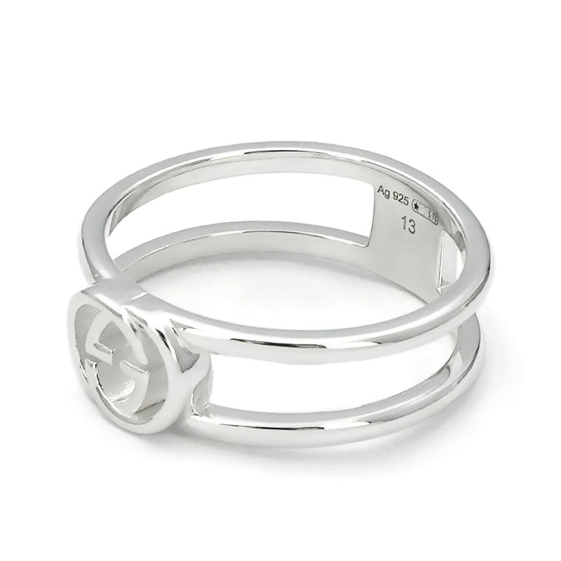 GUCCI シルバーバングル インターロッキングG グッチ バングル アクセサリー メンズ レディース インターロッキングG