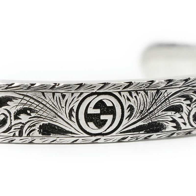 Brandol / GUCCI グッチ バングル インターロッキングG シルバー