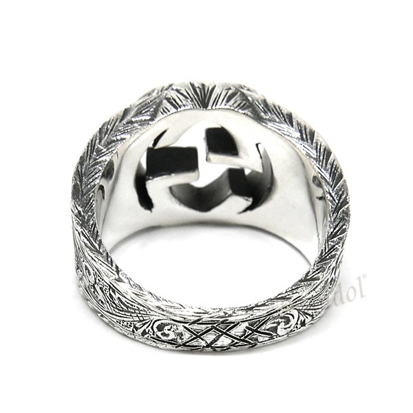 Brandol / GUCCI グッチ リング インターロッキング Gリング 10号