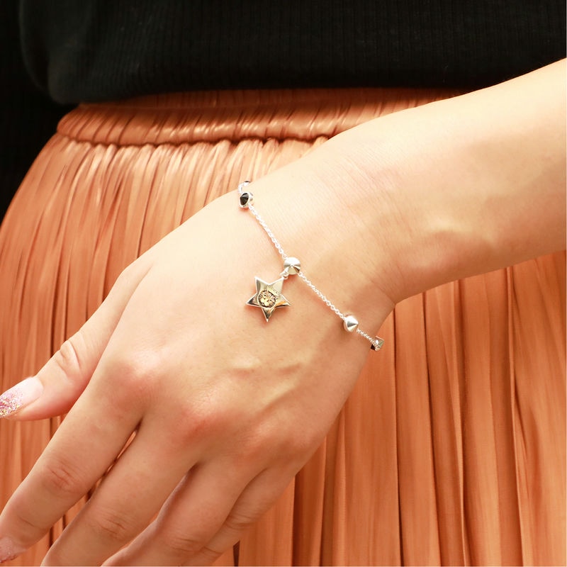 Brandol / GUCCI グッチ ブレスレット キャット スター チャーム 17cm