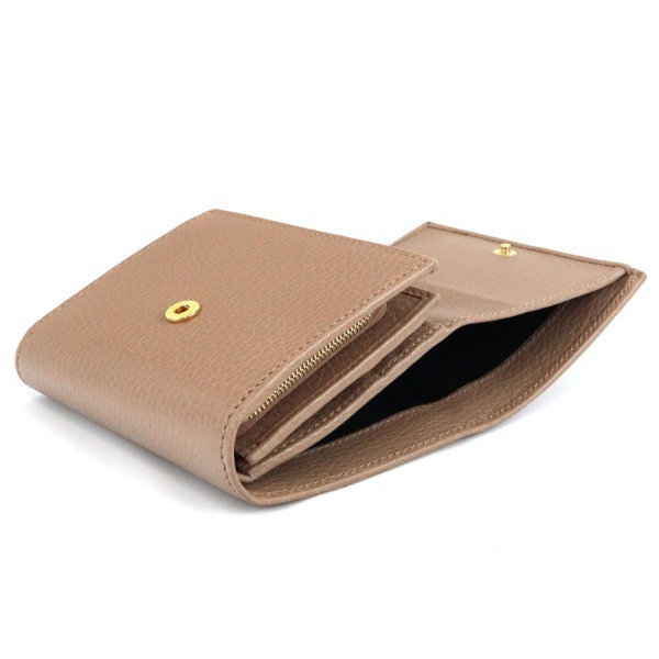 Brandol / GUCCI グッチ 二つ折り財布 GGマーモント ピンクベージュ  
