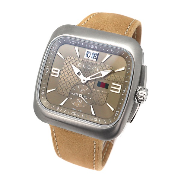 GUCCI ブラウン腕時計 GUCCI(グッチ) / クォーツ腕時計/アナログ/レザー/ブラウン/0022693