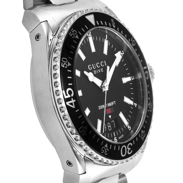 Brandol / GUCCI グッチ メンズ腕時計 DIVER ダイバー 39.5mm ブラック