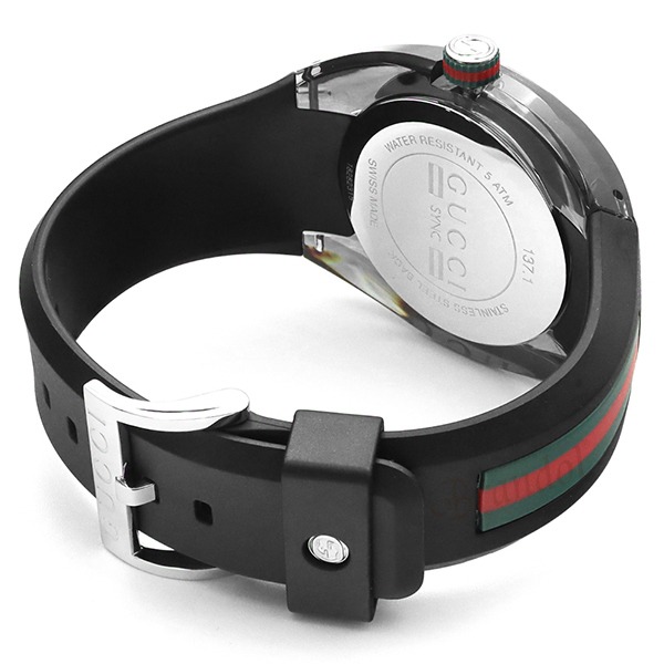 Brandol / GUCCI グッチ メンズ腕時計 SYNC グッチシンク 46mm ダーク