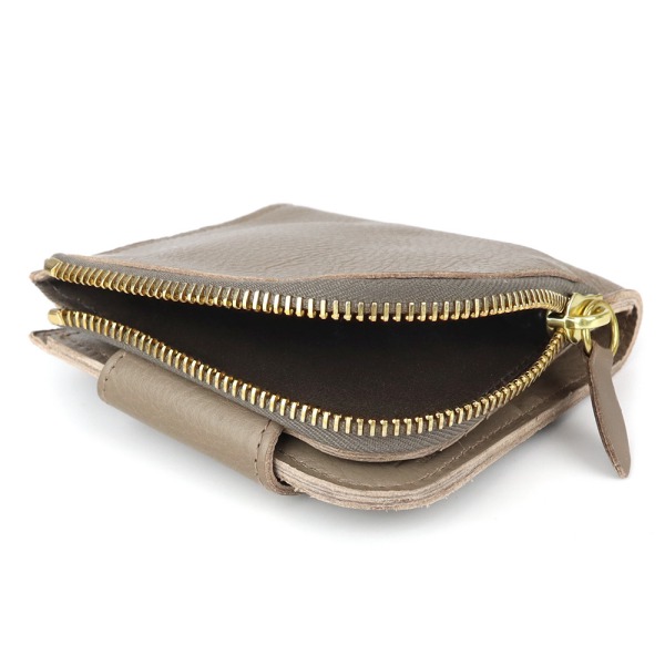 Brandol / IL BISONTE イルビゾンテ 二つ折り財布 本革 レザー L字