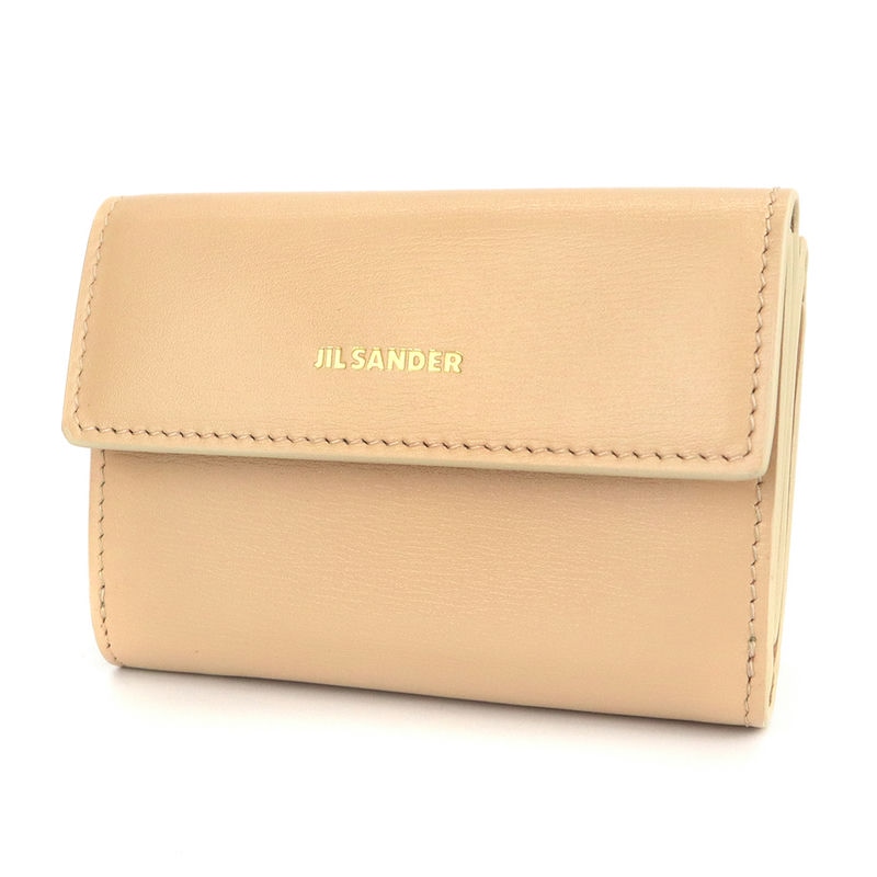 Jil Sander ジルサンダー 三つ折り財布 レザー ミニ財布 ピンクベージュ J07UI0009 P4840 261