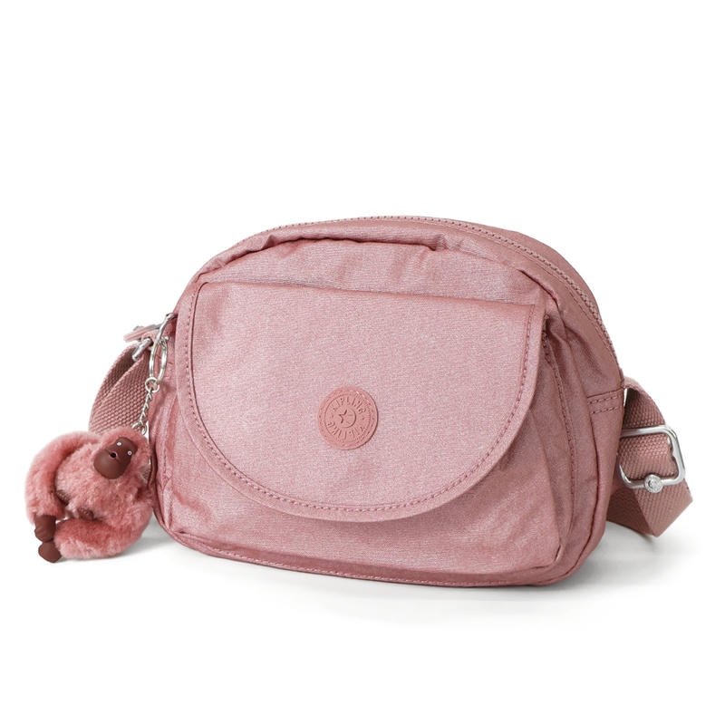Kipling キプリング ショルダーバッグ STELMA ステルマ ポシェット メタリックピンク K701209GL