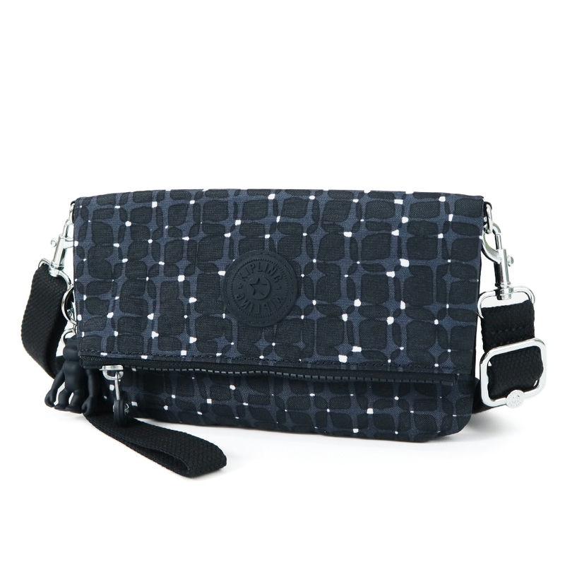 Kipling キプリング ショルダーバッグ LYNNE リン タイルプリント ネイビー KI587955Q