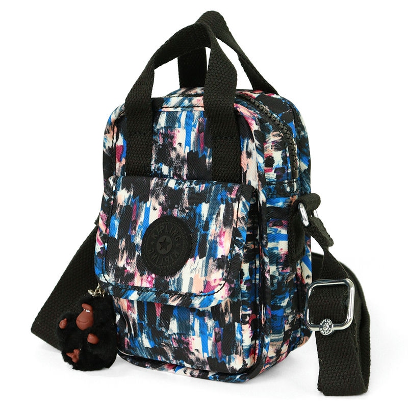 Kipling キプリング ショルダーバッグ 縦型 2way ミニバック ブラック系マルチカラー KI91890HF