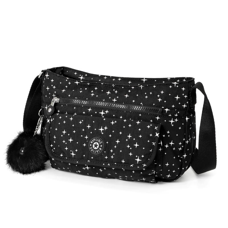 Kipling キプリング ショルダーバッグ SYRO クロスボディ 星柄 ブラック系 KI93911OM