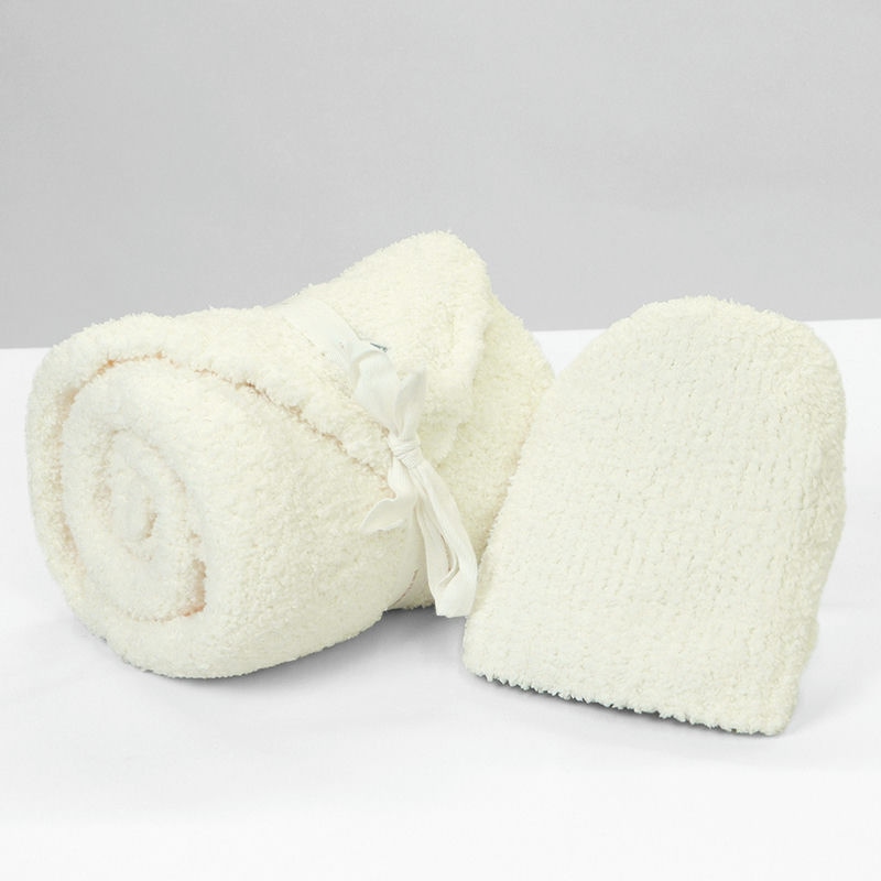 カシウエア ベビー ブランケット ラトル セット クリーム ベージュ