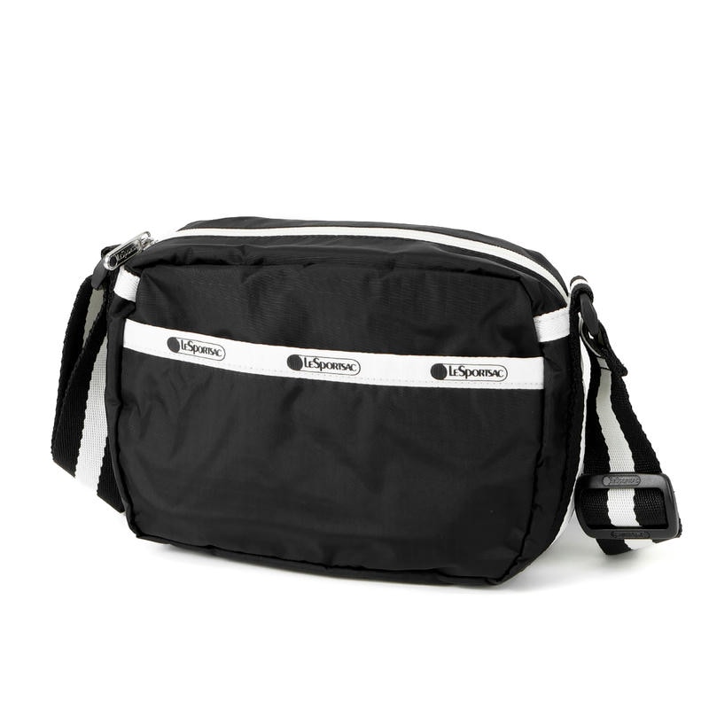 LeSportsac レスポートサック ショルダーバッグ CAMERA CROSSBODY カメラバッグ 無地 ブラック 1011 E849