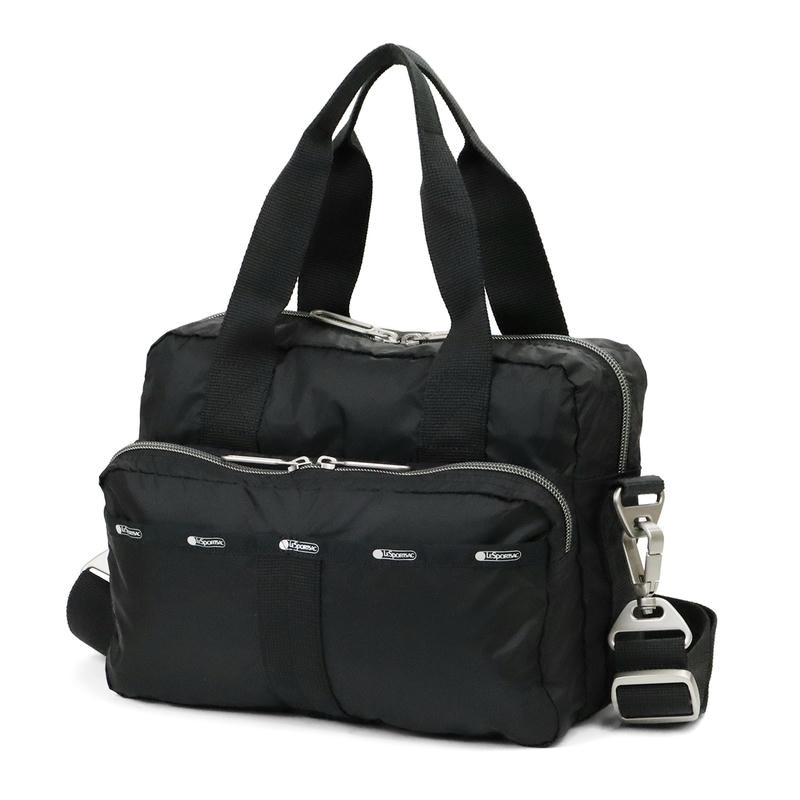 LeSportsac レスポートサック ショルダーバッグ METRO CONVERTIBLE 2way ミニボストン 無地 ブラック 2277 C363