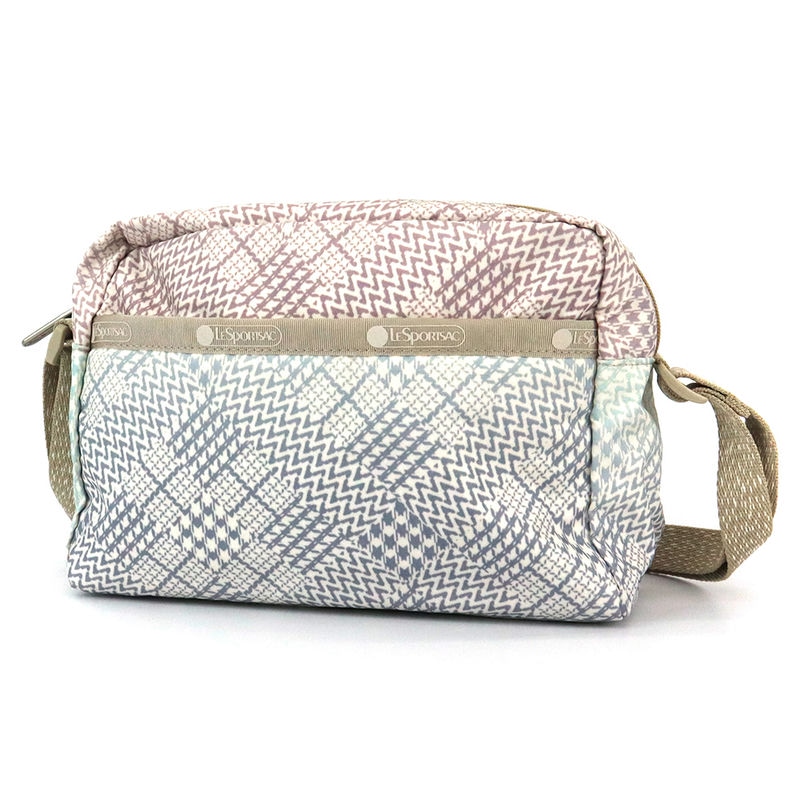 LeSportsac レスポートサック ショルダーバッグ MINI CROSSBODY パッチワーク柄 ベージュ系マルチカラー 2434 F423