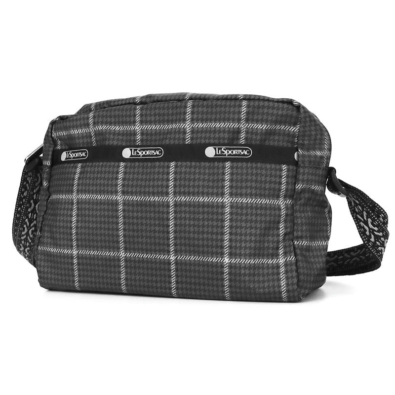 LeSportsac レスポートサック ショルダーバッグ MINI CROSSBODY チェック柄 ブラック系 2434 F520