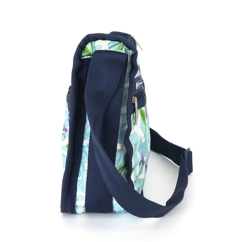 新品・タグ付きLESPORTSAC ボディバッグ 青 LeSportsac レスポートサック バッグ 2434 E633 VIBRANT LEAVES