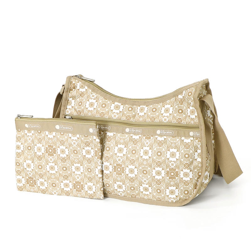 LeSportsac レスポートサック ショルダーバッグ CLASSIC HOBO クラシックホーボー 花柄 ベージュ系 7520 E702