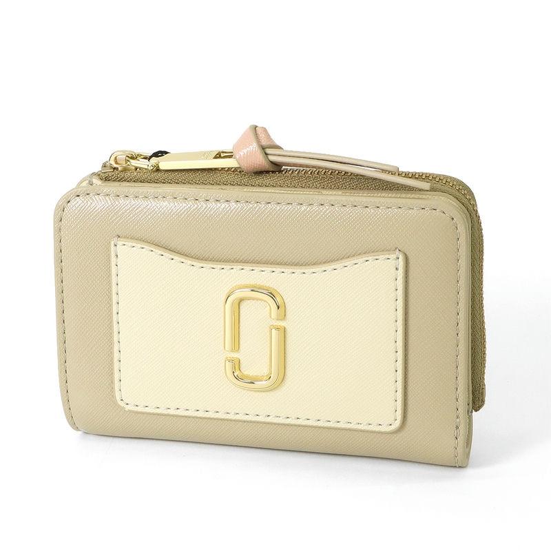 MARC JACOBS マークジェイコブス 二つ折り財布 ユーティリティ スナップショット スリム カーキマルチ 2F3SMP061S07 241