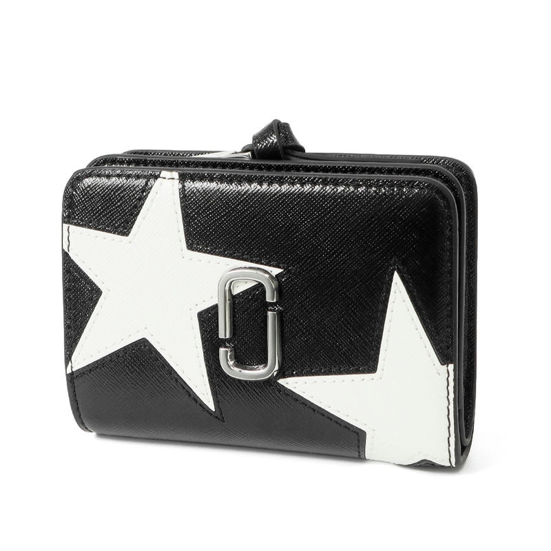 【ぴー太郎♡】MARC JACOBS マークジェイコブス折り財布 ブラック ぴー太郎♡】MARC JACOBS マークジェイコブス折り財布 ブラック ぴー