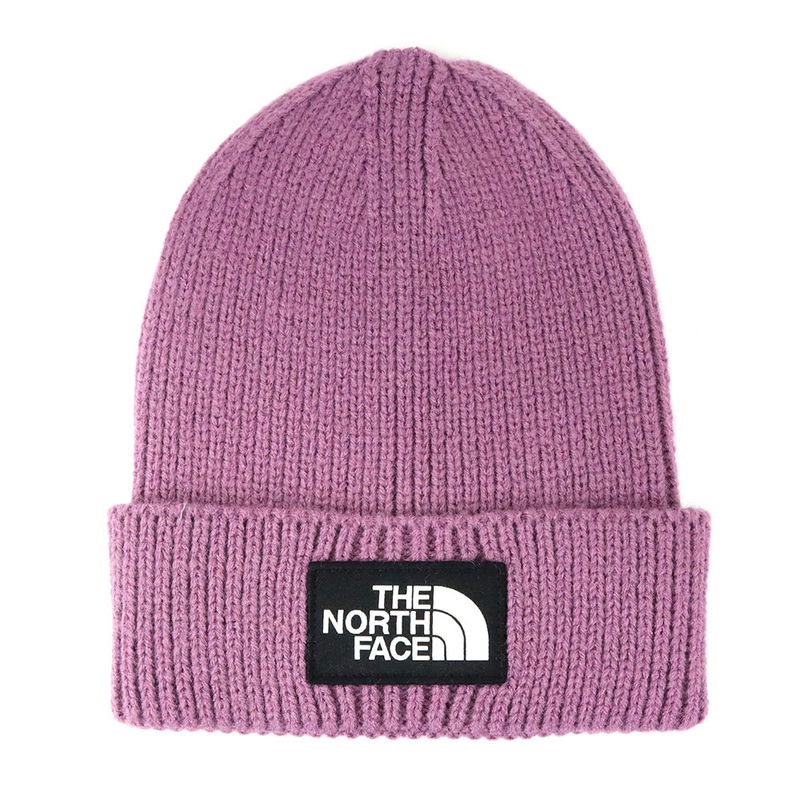 THE NORTH FACE ノースフェイス 帽子 ロゴ ニットキャップ パープル NF0A3FJX 0H5