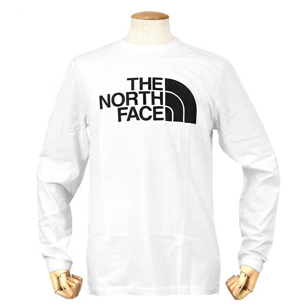 THE NORTH FACE ノースフェイス メンズ 長袖 Tシャツ Half Dome Tee ロゴ ロンT Mサイズ ホワイト NF0A4M8M FN4 M