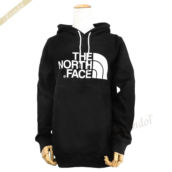 Brandol The North Face ノースフェイス レディース パーカー Drew Peak Hoodie ロゴ Mサイズ ブラック T935vg Jk3 M