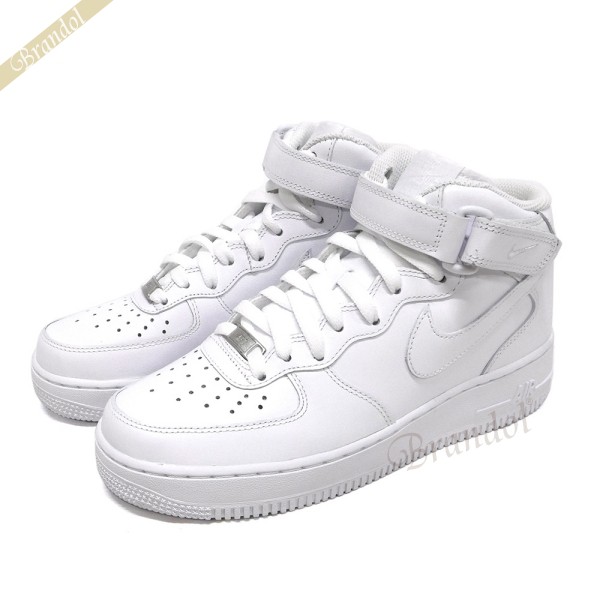 Brandol Nike ナイキ スニーカー ウィメンズ Air Force 1 Mid エアフォースワン ホワイト 22 5cm 100 5 5