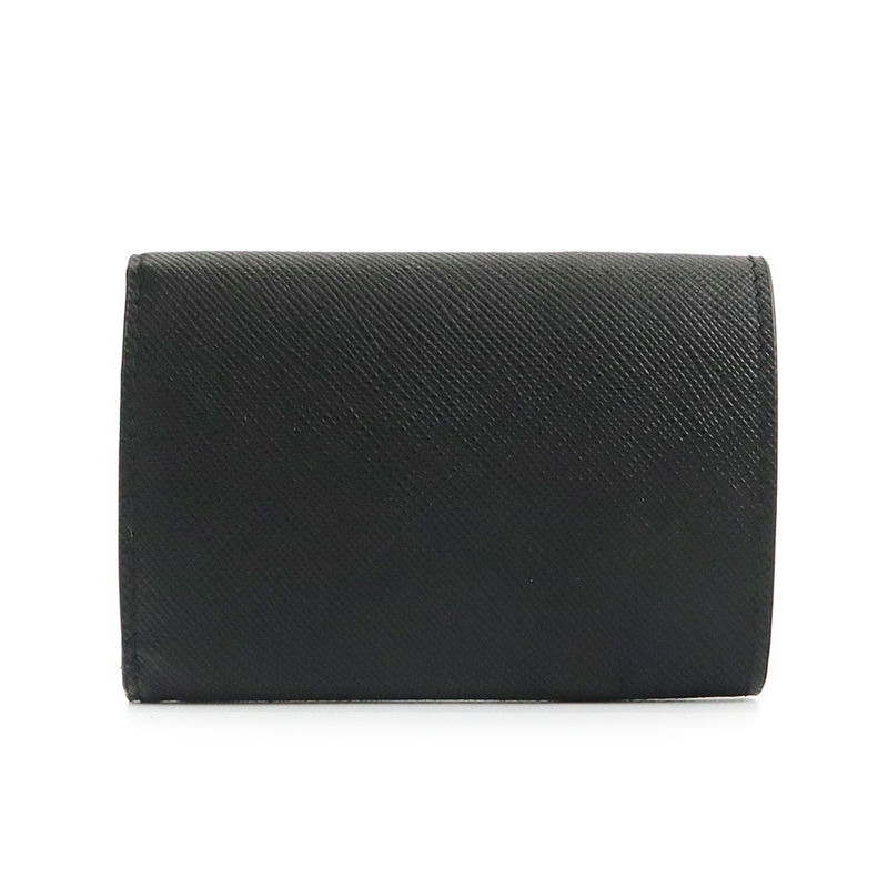 Brandol / PRADA プラダ 三つ折り財布 レザー ミニ財布 ブラック