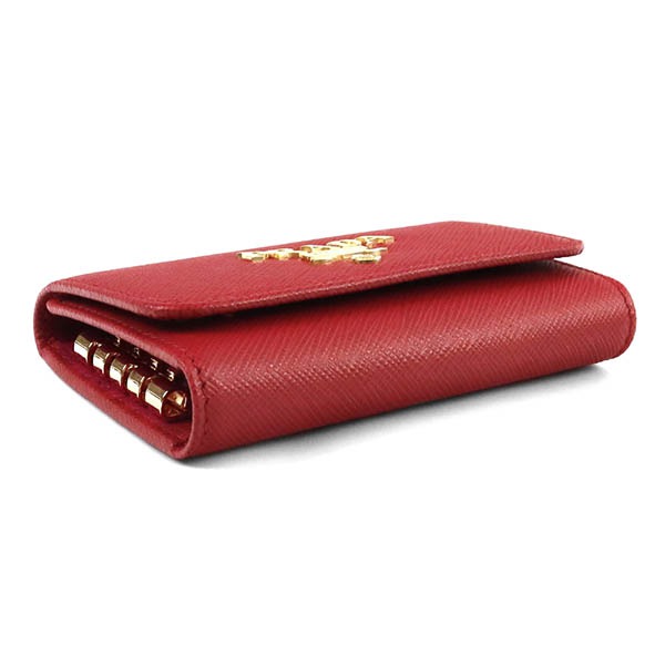 Brandol / PRADA プラダ キーケース レザー レッド 1PG004 QWA F068Z